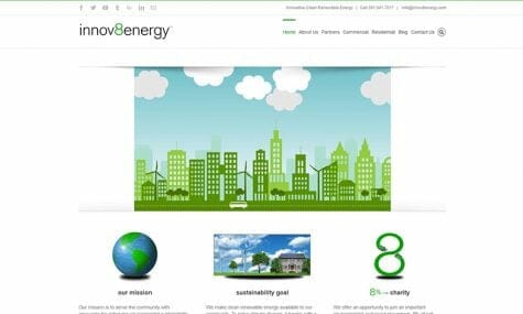 innov8energy - Website design, development, build, maintenance, and hosting by Talk19 Media & Marketing company in Warrenton, Fauquier County, Northern Virginia