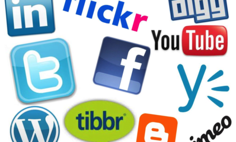sales practices social media logos at Talk19 Media & Marketing company in Warrenton, Fauquier County, Northern Virginia