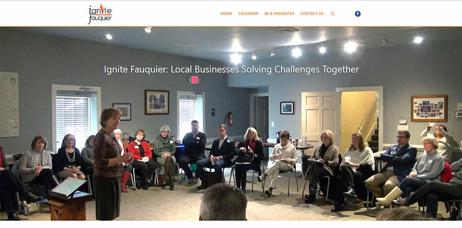 Ignite Fauquier - local business support group - Website Developed by Talk19 Media Marketing