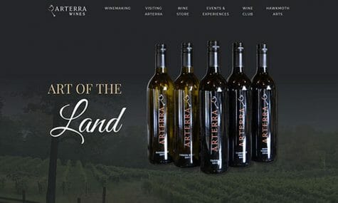 Arterra Wines, Quality wine, wine gifts, and wine experiences in Fauquier County, Virginia, Website Developed by Talk19 Media Marketing