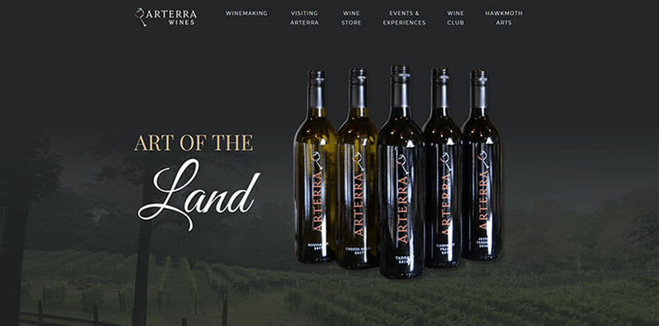 Arterra Wines, Quality wine, wine gifts, and wine experiences in Fauquier County, Virginia, Website Developed by Talk19 Media Marketing