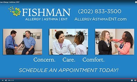 Fishman Allergy Asthma ENT video recording, editing, and production by Talk19 Media Marketing