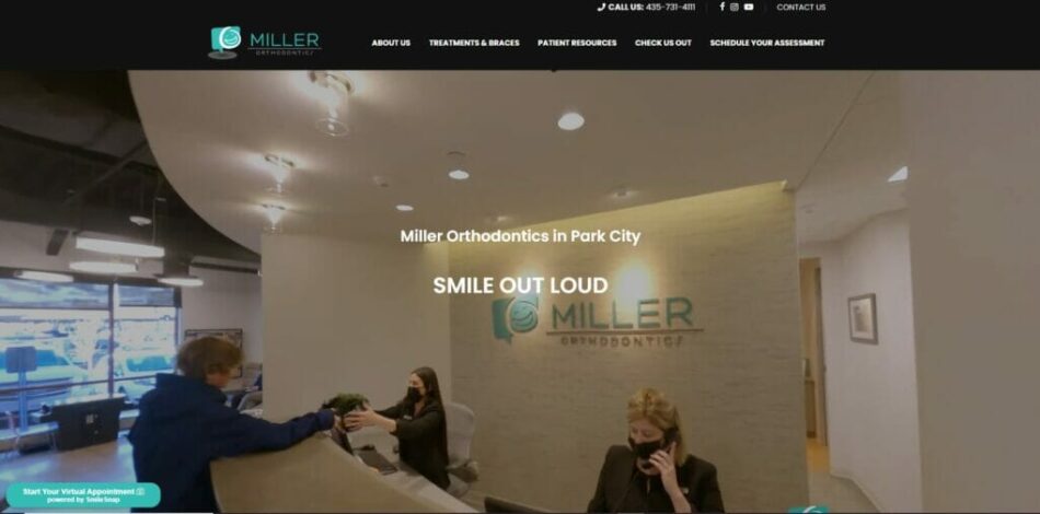 Miller Orthodontics - Website design, development, build, maintenance, and hosting by Talk19 Media & Marketing company in Warrenton, Fauquier County, Northern Virginia