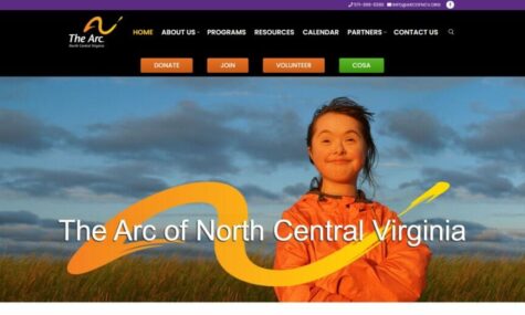 The Arc of North Central Virginia - Website design, development, build, maintenance, and hosting by Talk19 Media & Marketing company in Warrenton, Fauquier County, Northern Virginia