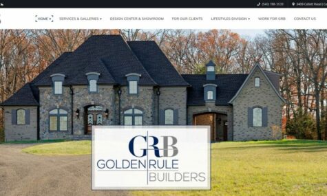 Golden Rule Builders - Website design, development, build, maintenance, and hosting by Talk19 Media & Marketing company in Warrenton, Fauquier County, Northern Virginia
